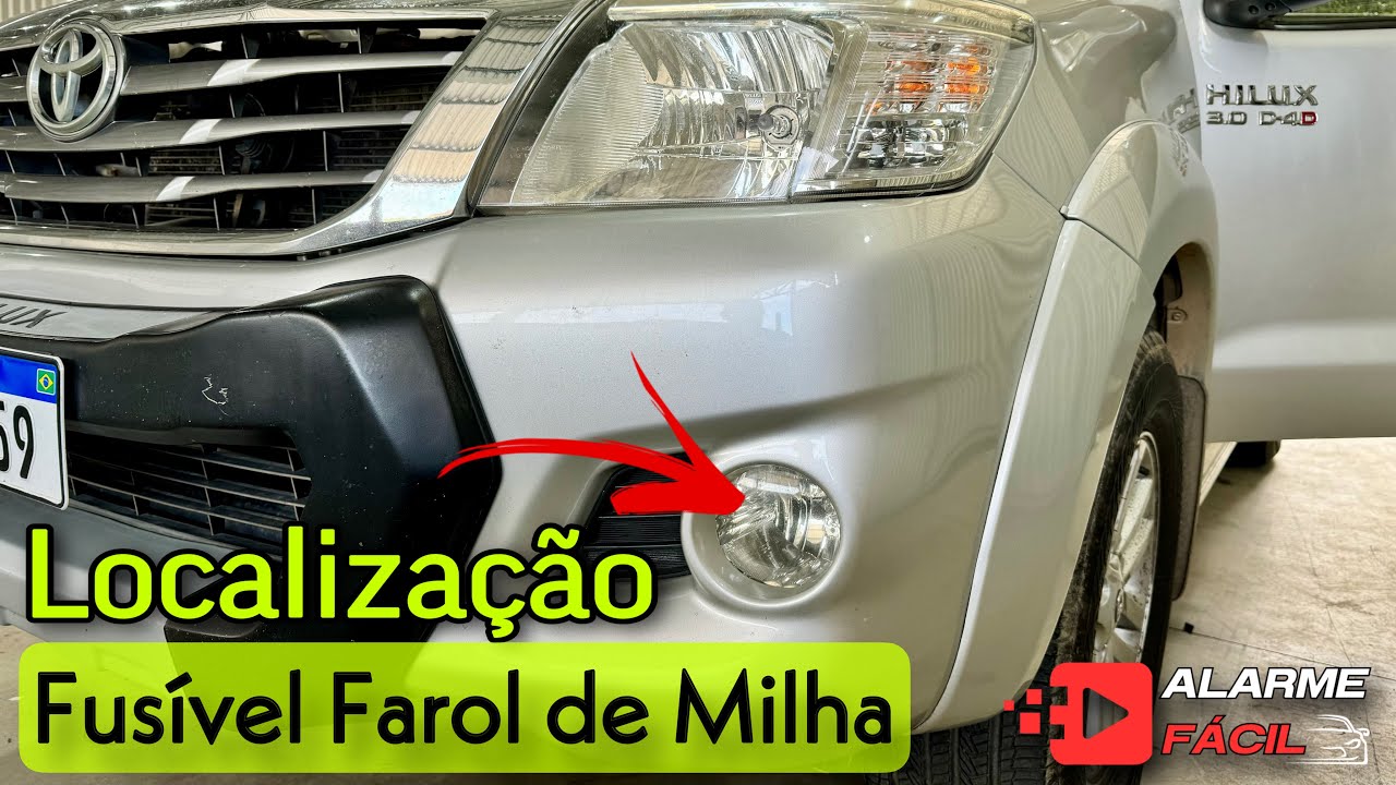 Localização Fusível Farol de Milha Toyota Hilux ☑️