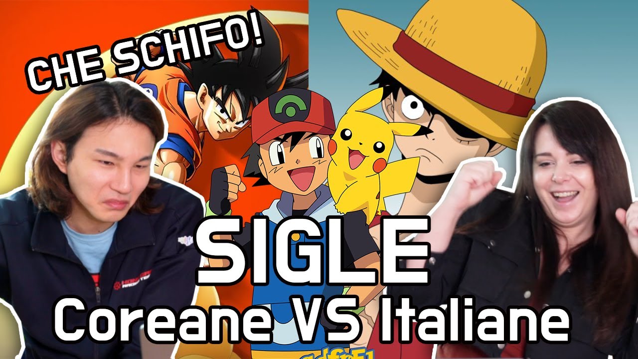 COREANO reagisce alle sigle dei cartoni ITALIANE: Sigle COREANE VS ITALIANE