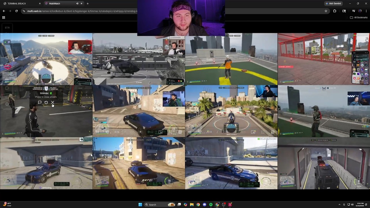 Chang Gang vs Cops Raid Shootout (Multi POVs) | Gioso Reacts
