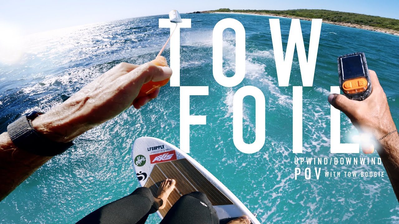 POV Foiling 🎥 Tow Boogie UPWIND 🔄 DOWNWIND 🔥