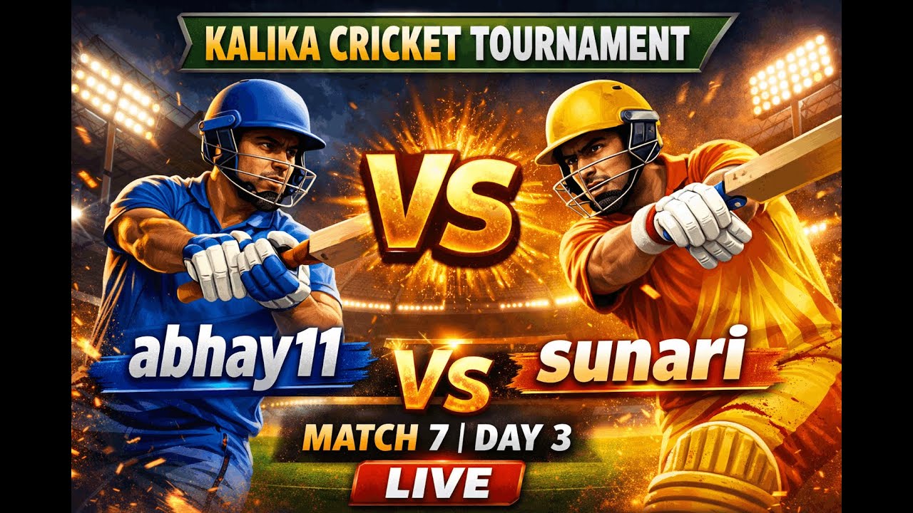 abhay11 vs sunari | Match 7 | Day 3 | Kalika Cricket Tournament LIVE