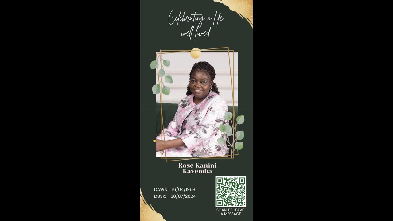 MEMORIAL SERVICE FOR SISTER ROSE KANINI