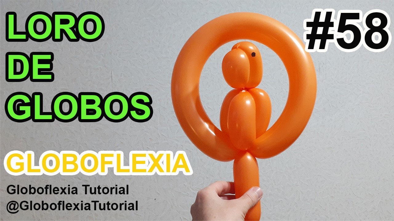 Loro de globos GLOBOFLEXIA como hacer figuras con globos