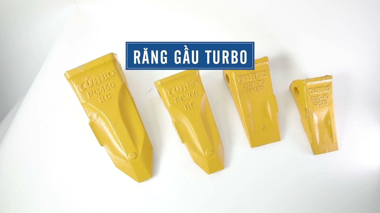 Răng gầu Turbo | Phụ t&ugrave;ng m&aacute;y x&uacute;c ủi | M&aacute;y c&ocirc;ng tr&igrave;nh Ph&uacute;c Long | 1080 HD
