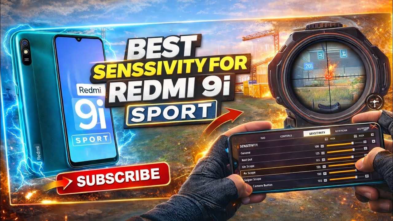 Only Headshot Sensitivity for Redmi 9i ⚡ Pro Level Settings