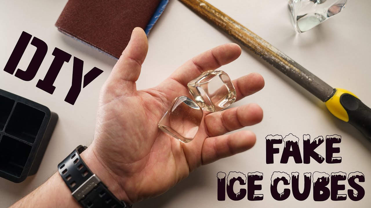DIY Artificial Ice Cubes - PERFECT Fake Ice Cubes