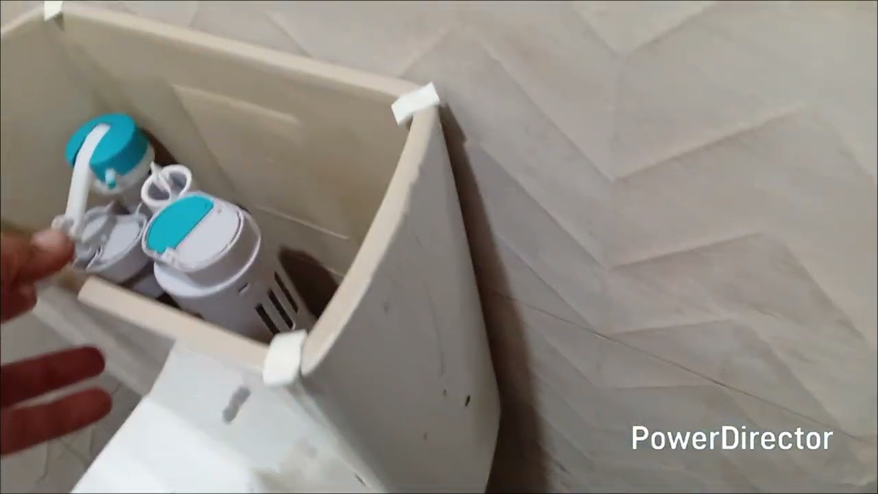 Angle valve setting.