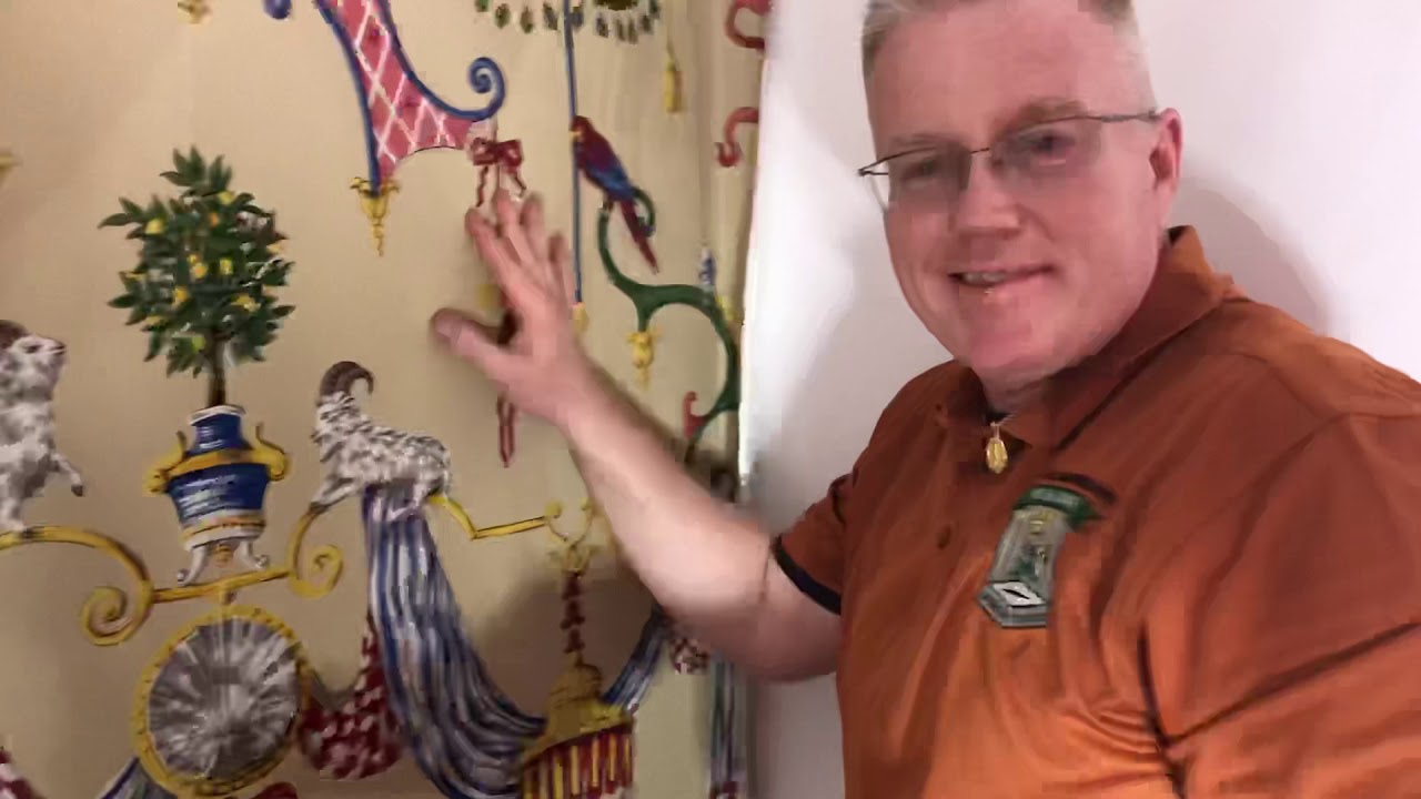 How to Hang Hand-Painted Schumacher Wallpaper - Spencer Colgan