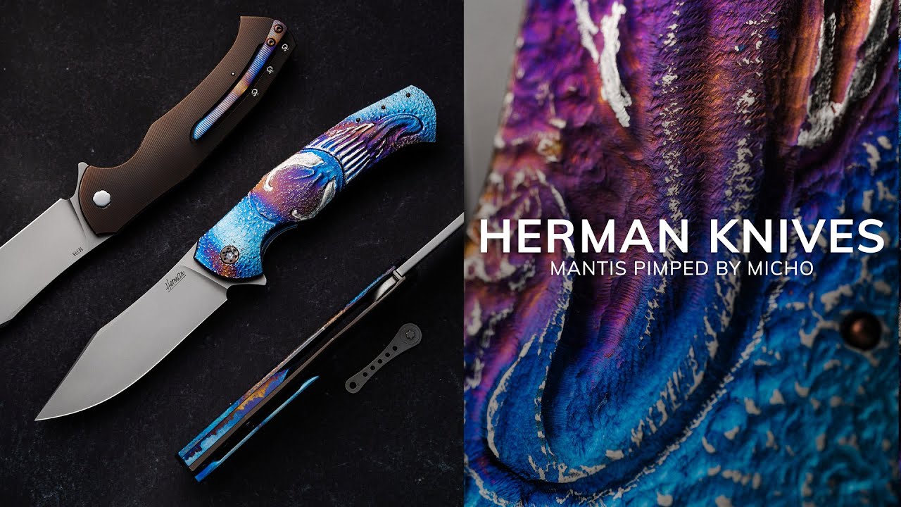 FOLDING KNIFE FOLDER MANTIS VENOM 1 M398 HERMAN PIMPED by MICHO