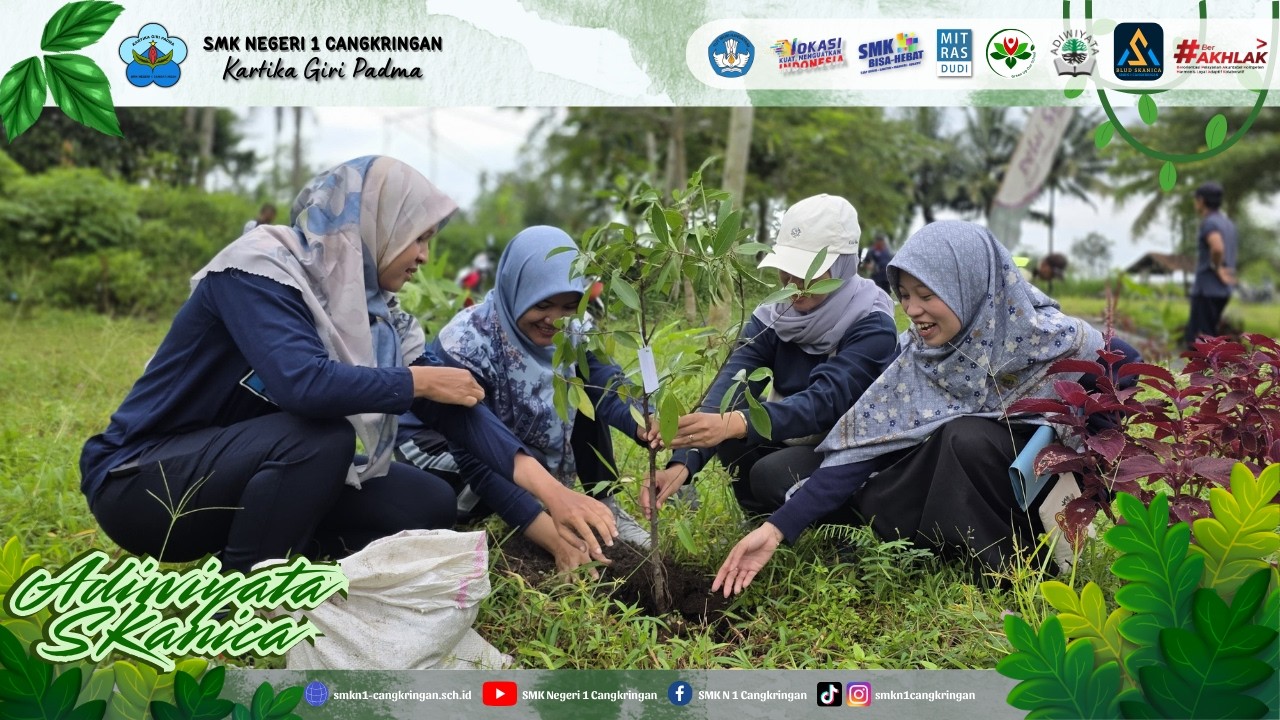 Penanaman Pohon dan Pembersihan Sampah di Sabo DAM Kali Opak