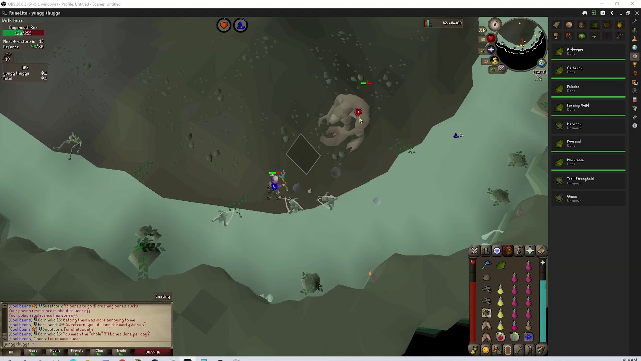Easy Dagannoth Rex- Solo /w Safe Spot