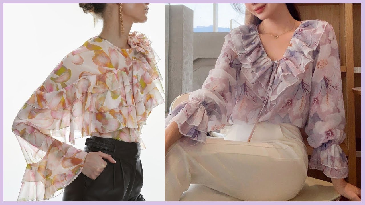 BLUSAS DE BLONDA, ENJAJE, SEDA Y GASA blusas ELEGANTES y SOFISTICADAS en TENDENCIA de MODA