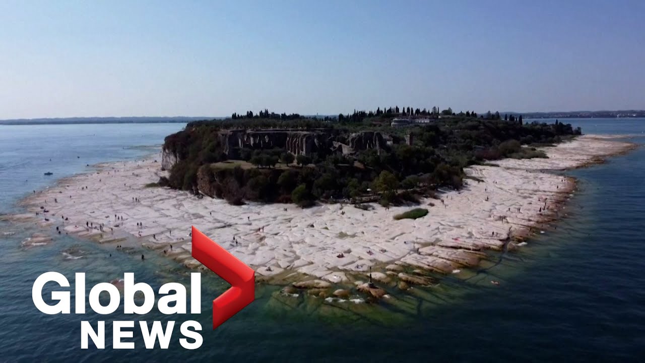 Europe drought: Drone footage captures dried-up rivers, parched fields from extreme heat