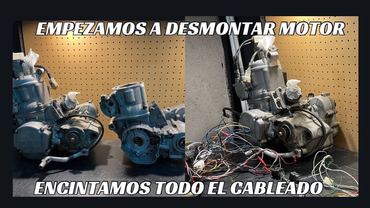 🆎[PROYECTO HONDA CR 250 SUPERMOTARD]🆎 #3 Encintamos el cableado! Empezamos a desmontar motor! 🏍🚀