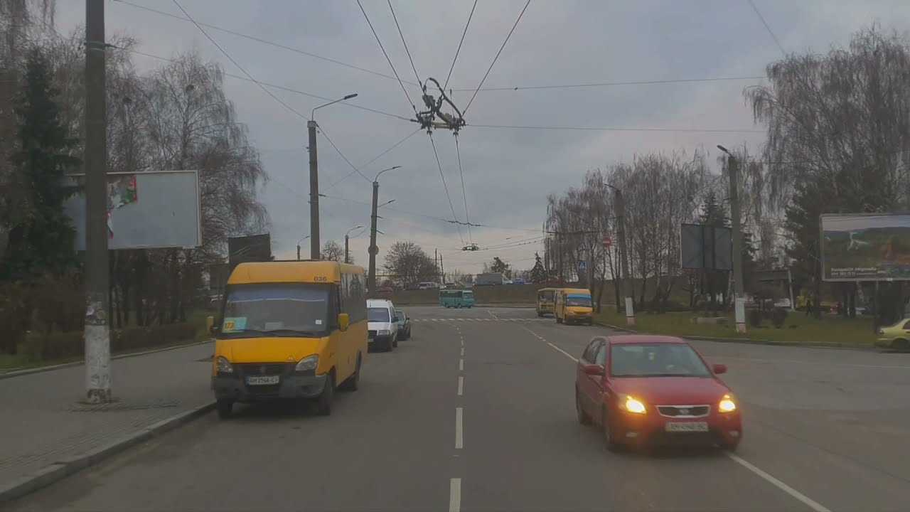 🚎 Автопрогулка по Житомиру под приятную музыку. Relaxation.