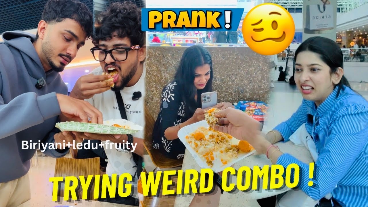 &ldquo;Mixing Biryani, Laddu & Frooti in Public&hellip; Their Reactions!&rdquo;🥴 #prank #public 