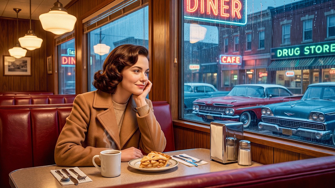 Coffee & Rain on Main Street, 1958 | Vintage Americana Music