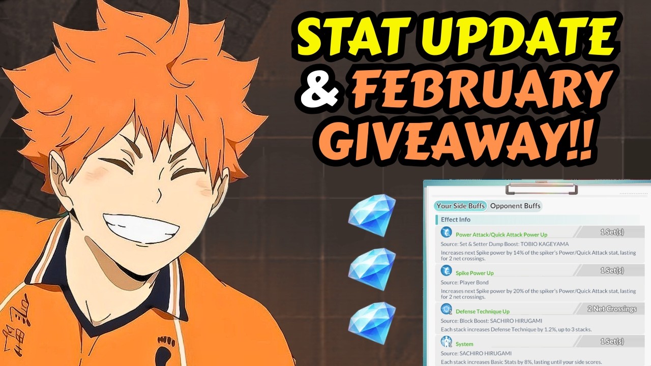 ФЕВРАЛЬСКИЙ РОЗЫГРЫШ И ОБНОВЛЕНИЕ СТАТИСТИКИ!! - HAIKYU!! ВЗЛЕТАЙ ВЫСОКО