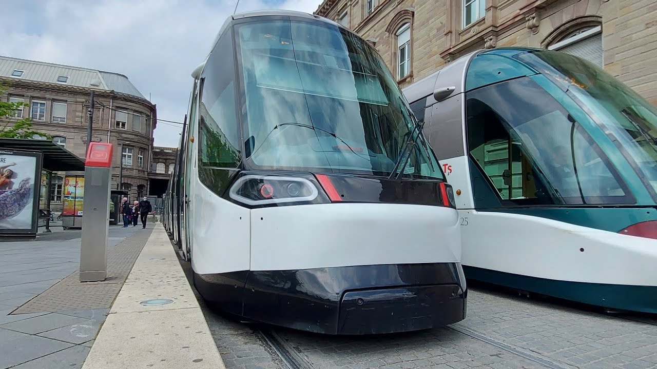 ligne C Neuhof Rodolphe Reuss ➡️gare centrale avec citadis NG1 3016