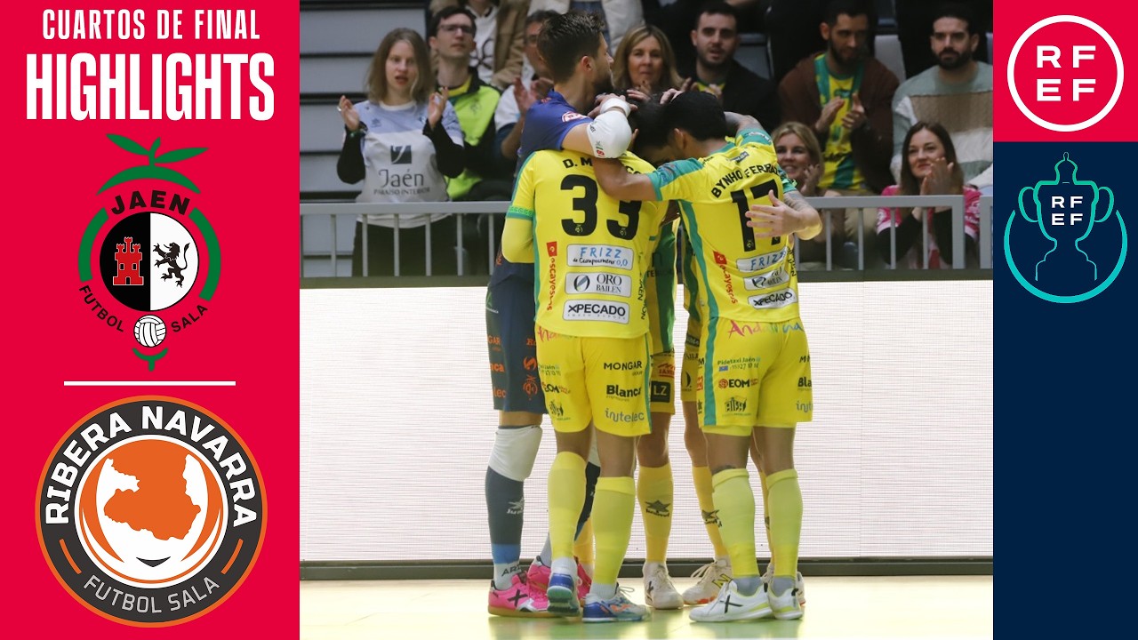 𝐑𝐄𝐒𝐔𝐌𝐄𝐍 | #CopadelRey Jaén Paraíso Interior 5-3 ATP Iluminación Ribera Navarra  | Cuartos de final