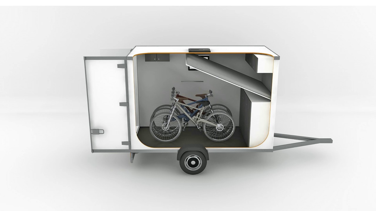 Sportcaravan: Wij bouwen en verhuren caravans met fietsgarage !