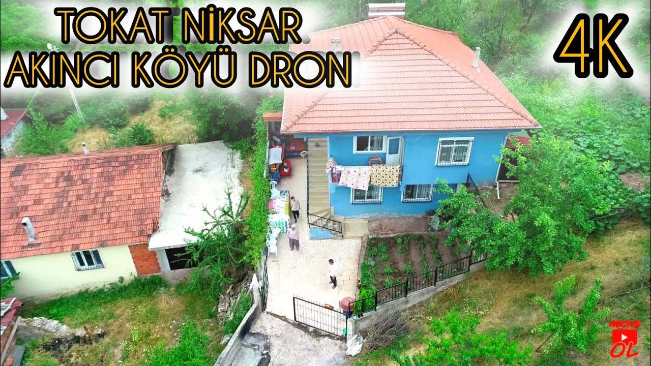 TOKAT NİKSAR AKINCI KÖYÜ ORTA MAHALLE DRONE ÇEKİM 19 HAZİRAN 2024 /4K