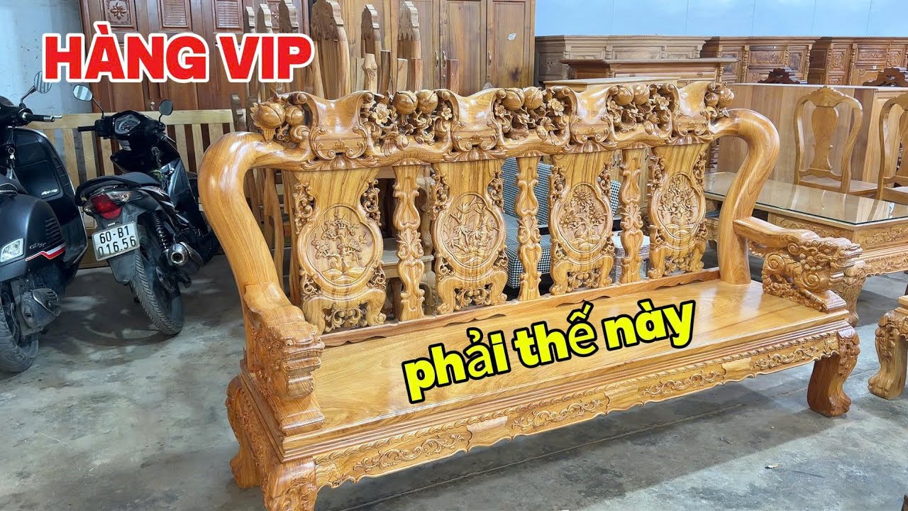 Bộ ghế ĐÀO CHIM GÕ ĐỎ đục tay cuối cùng năm 2025 . lh 0948086889