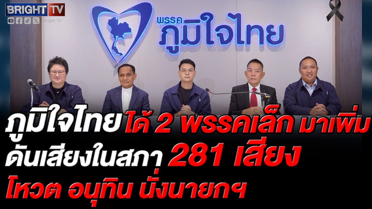 ไชยชนก เปิดตัวแนวร่วม ทางเลือกใหม่-ไทยสร้างไทย เสริมทัพรัฐบาลเข้มแข็ง มั่นใจรวมได้แล้ว 281 เสียง