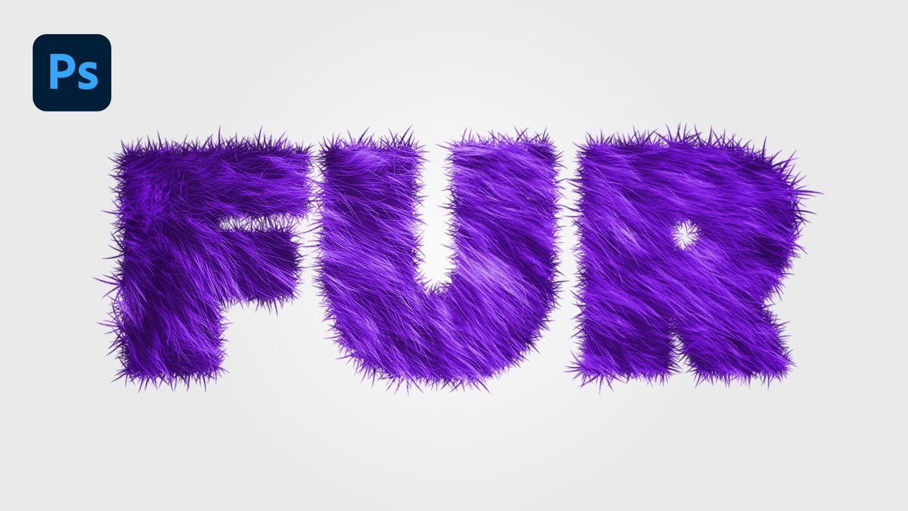Tuto Photoshop : Texte Effet Fourrure !