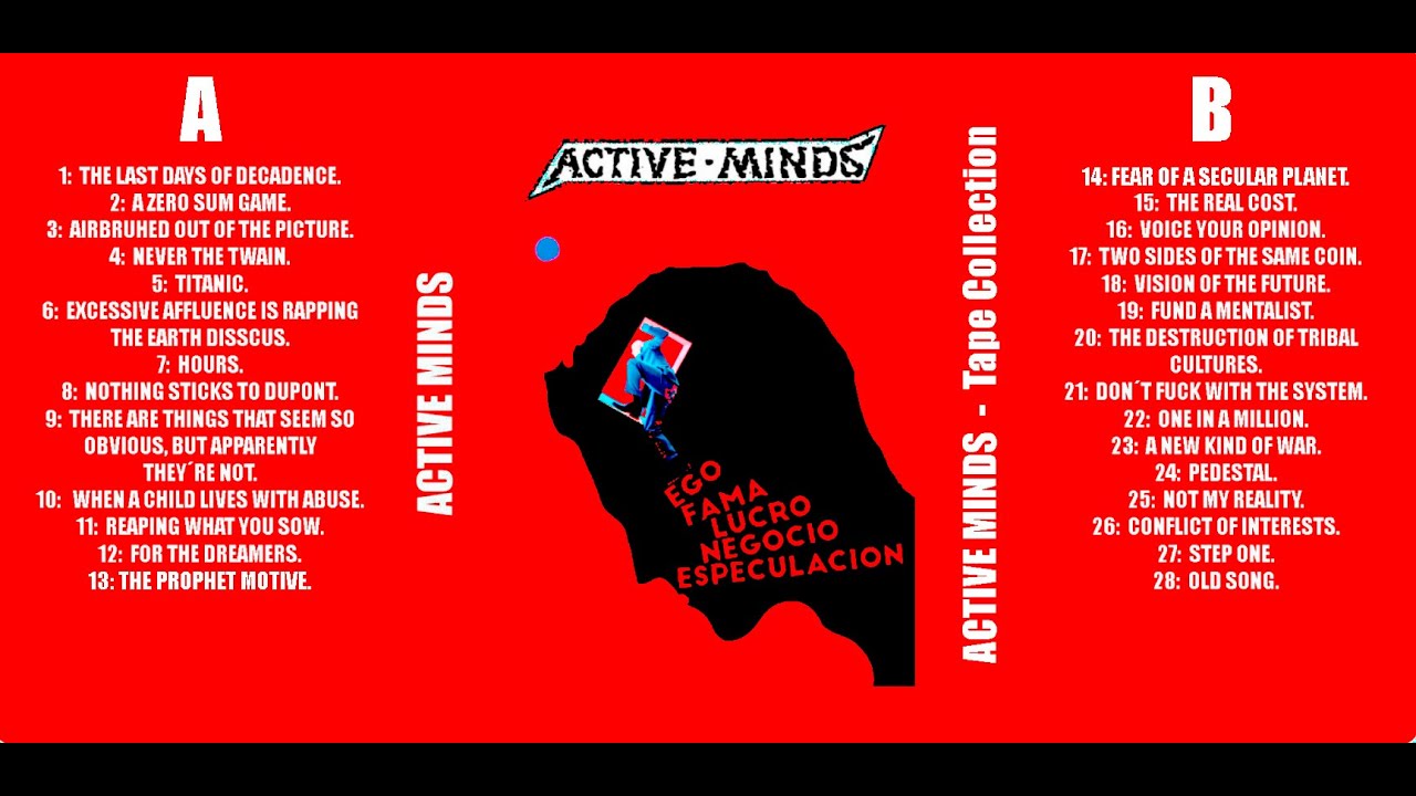 ACTIVE MINDS (FULL ALBUM) El Camino Menos Transitado, K7 2024