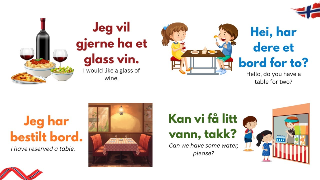 50 Essential Norwegian Phrases for Ordering Food & Drinks