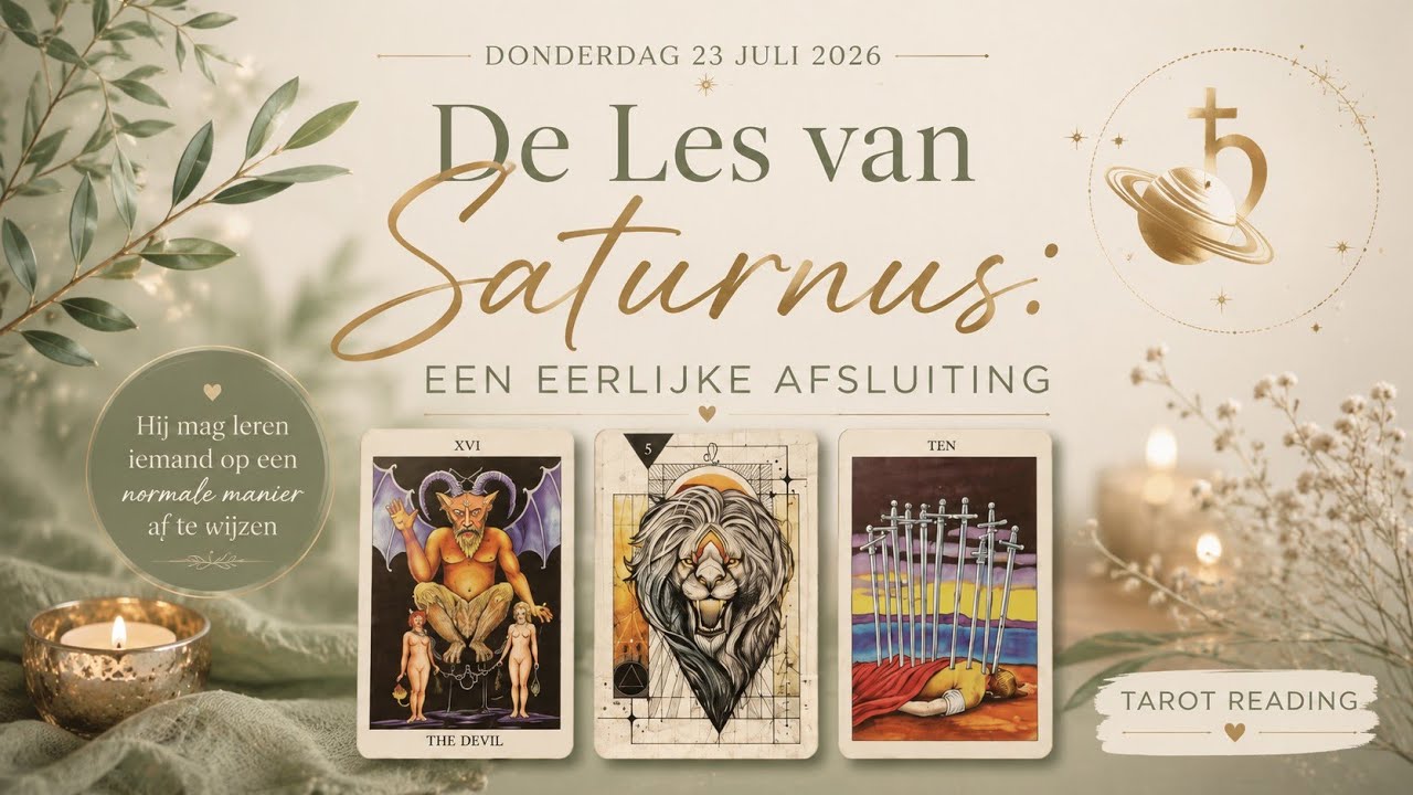 🪐 Hij Mag 𝐋𝐞𝐫𝐞𝐧 Iemand Op Een 𝐍𝐨𝐫𝐦𝐚𝐥𝐞 Manier Af Te Wijzen &bull; Tarot Reading 