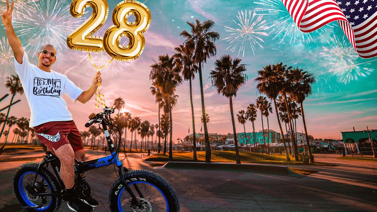 حتفلت بعيد ميلادي فأمريكا -🇺🇸 Birthday in Venice beach 🌴