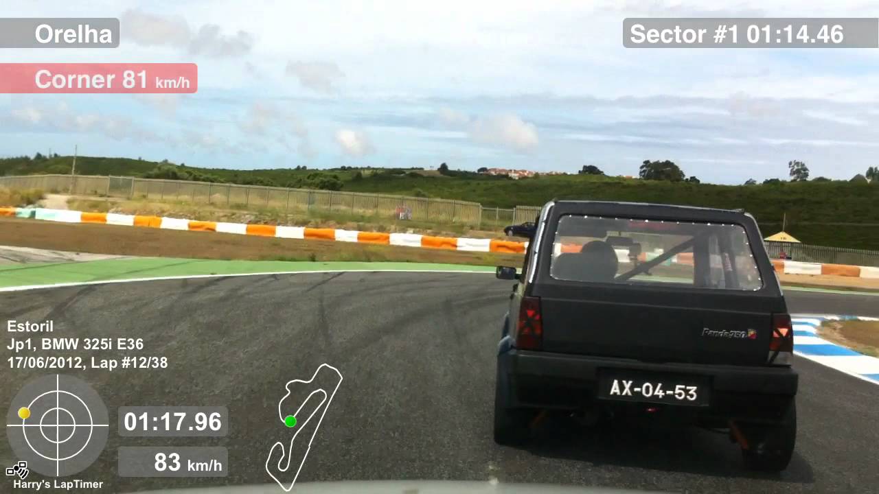Trackday Estoril 17/06/2012 - E36 325i onboard JPimpao01 e Mr_Trecolareco vs Panda