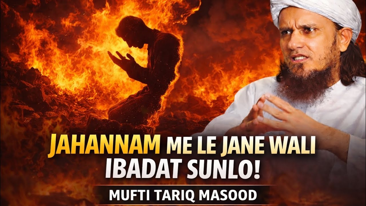 Jahannam Me Le Jane Wali Ibadat Sunlo | Mufti Tariq Masood
