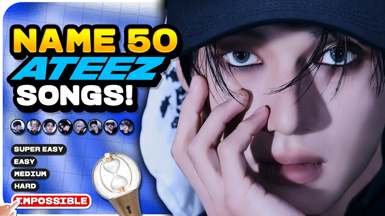 CAN YOU NAME 50 ATEEZ SONGS? - Super Easy to Impossible | KPOP QUIZ 2026