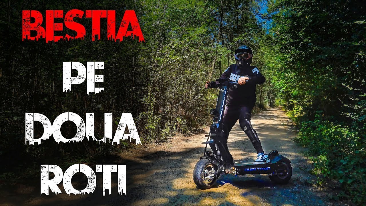 Pe o trotineta de 5500 de euro capabila de 100km\h - BESTIA DUALTRON X