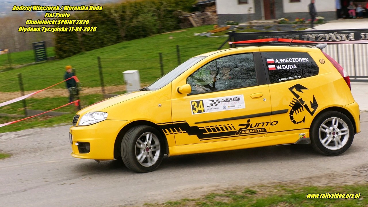 Andrzej Wieczorek / Weronika Duda -Fiat Punto- Chmielnicki SPRINT 2026 Błędowa Tyczyńska 11-04-2026
