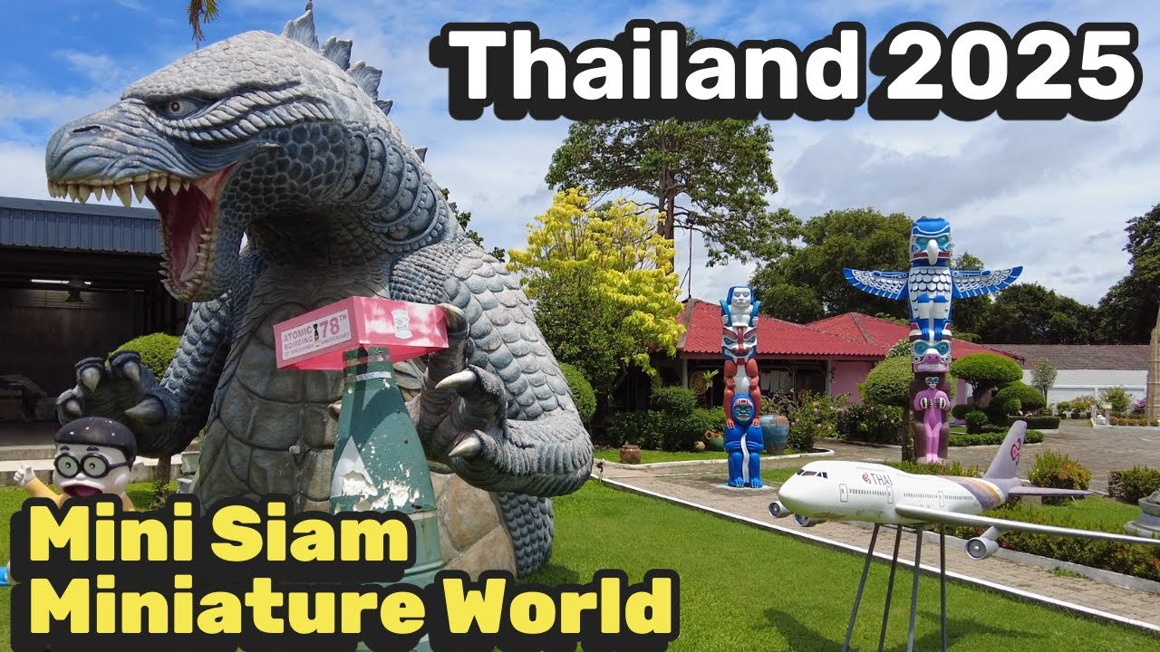 2025 Mini Siam Park Walking Tour | Pattaya, Chonburi, Thailand | HD | Relaxing Nature Sounds