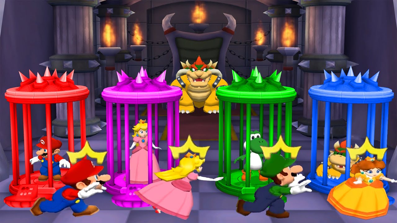 【マリオパーティ5】トリッキーなミニゲーム マリオ vs ピーチ vs ルイージ vs デイジー(マスターcpu)