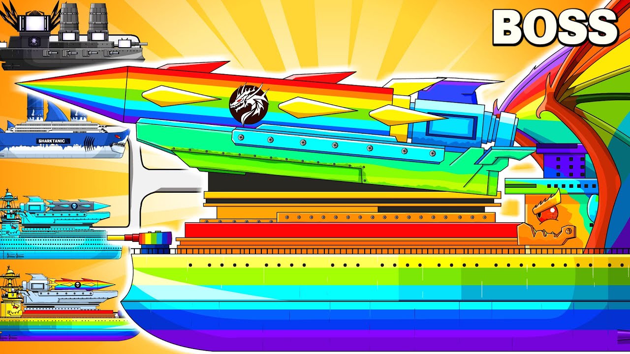 Don't Miss the EPIC Battle Between DRAGON RAINBOWTANIC and SHARKTANIC