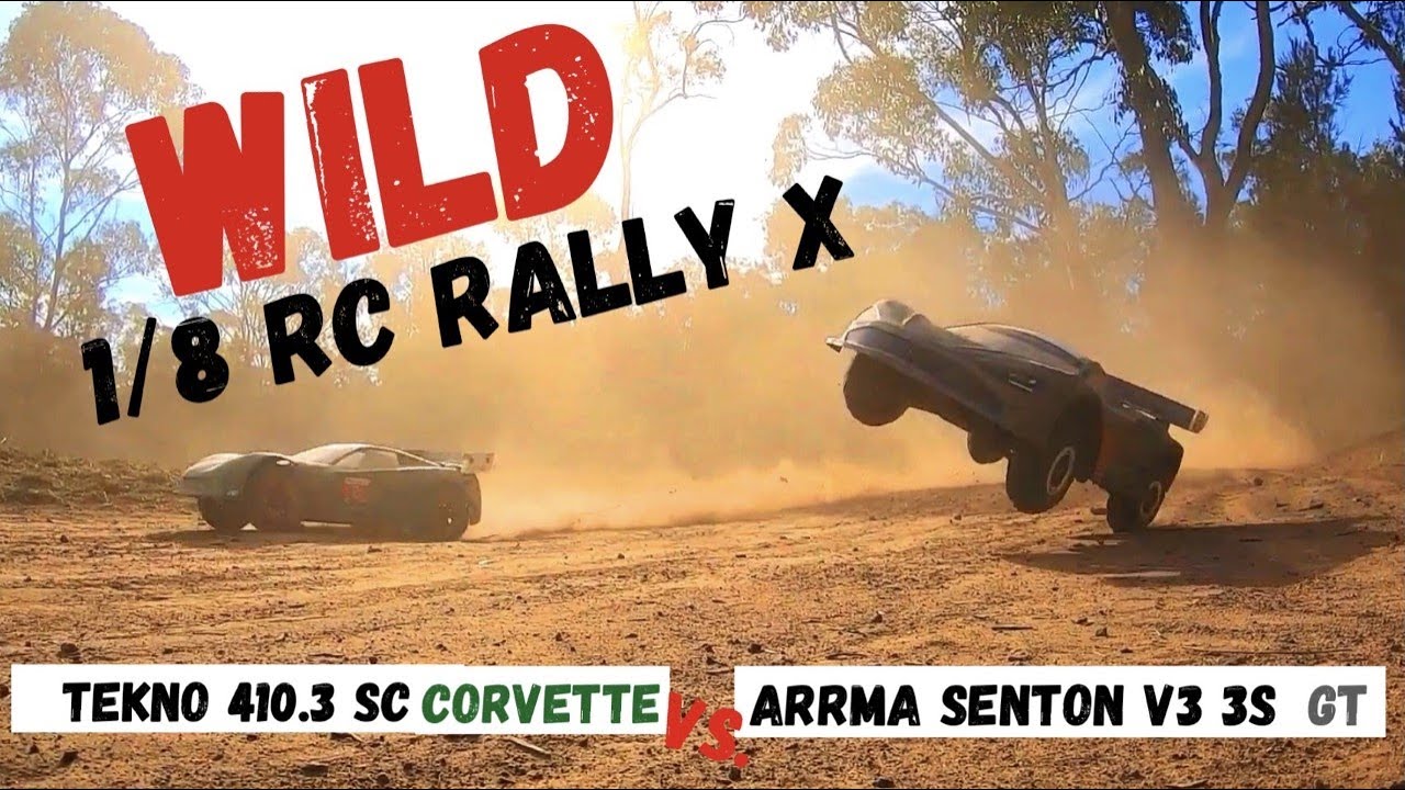 ARRMA SENTON 3s vsTEKNO 410.3 | SC Rally | X Race | Wild 1/8 Rc Rally X | (