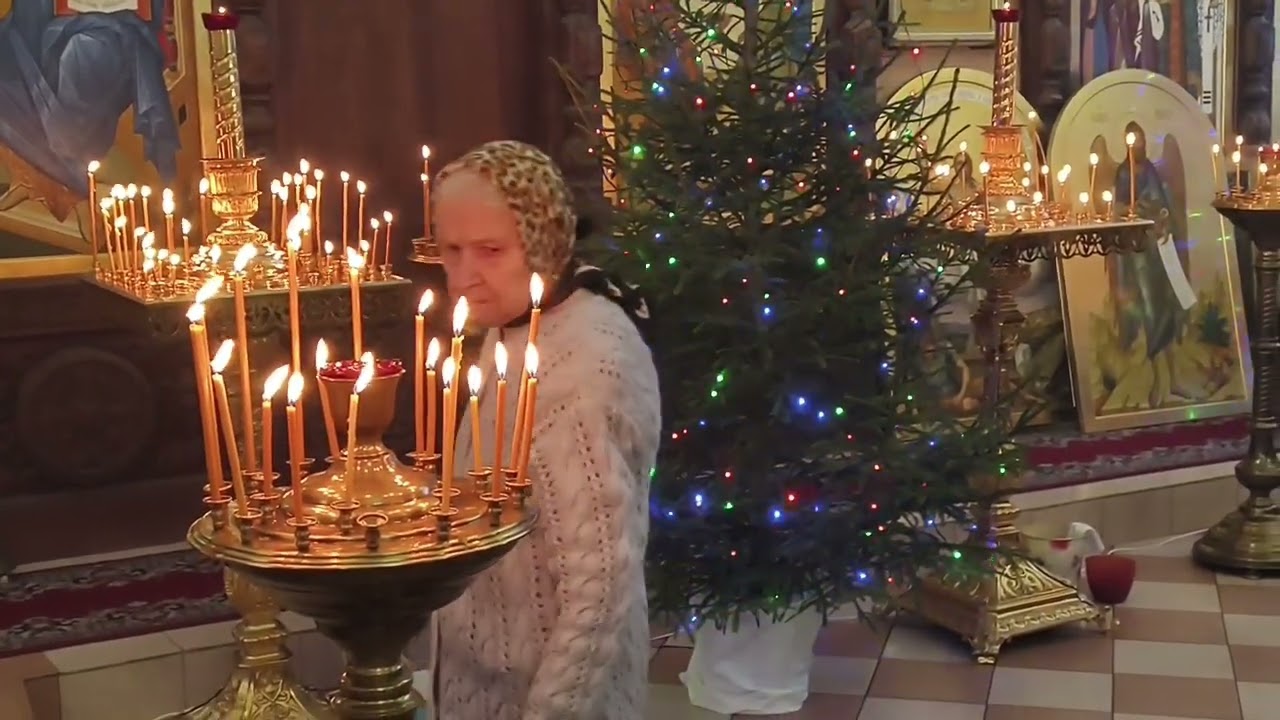 Рождество в Детчино, храме.