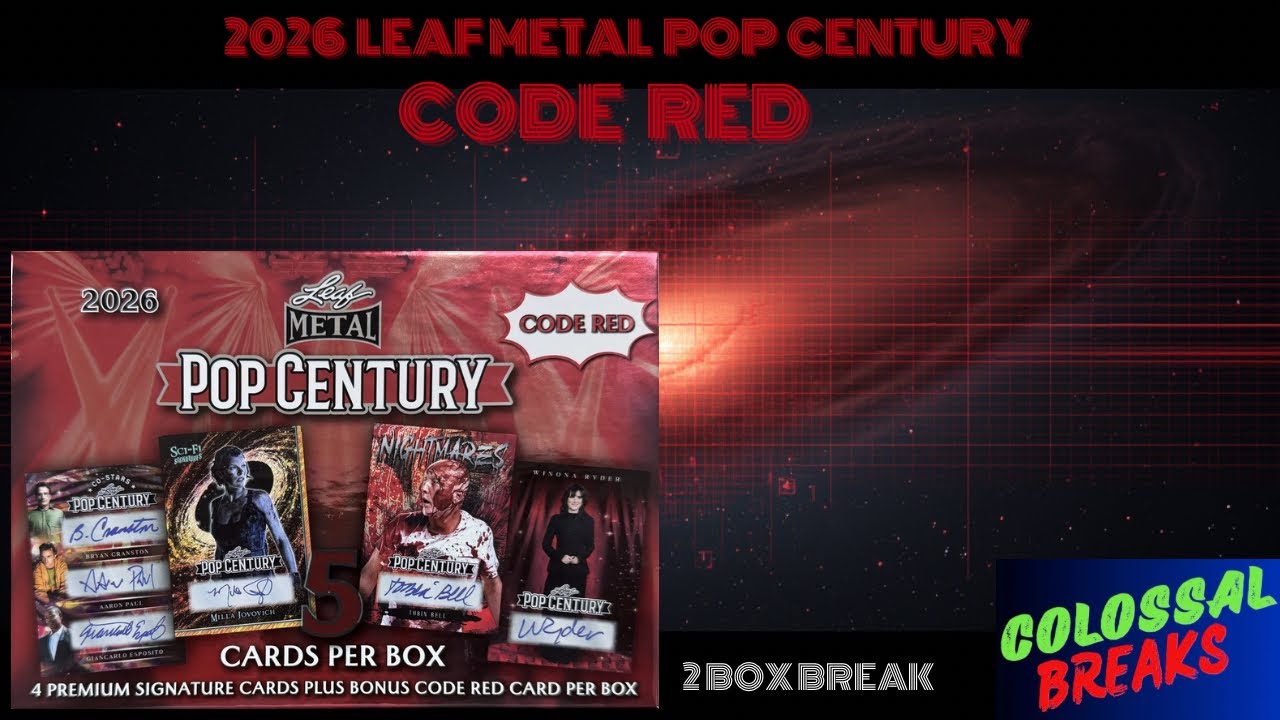2026 Leaf Metal Pop Century Code Red 2 Box Break #leaftradingcards #celebrity
