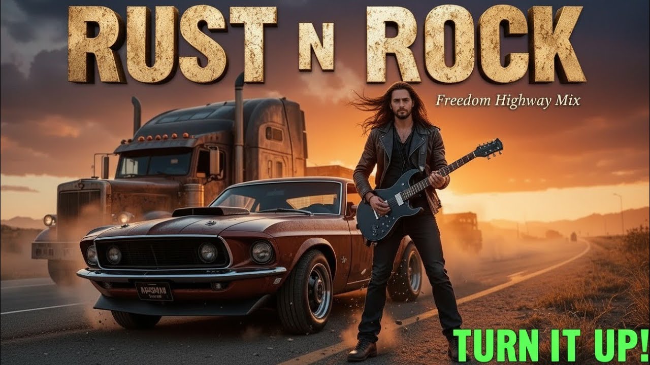 RUST N ROCK MUSIC – Rust & Thunder Rock Soundtrack | Ultimate Driving Energy.