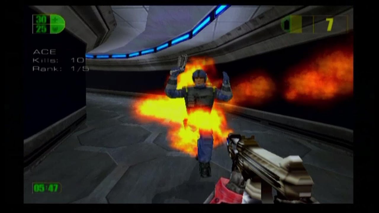 Multiplayer Mode with Bots (Hangar 18) - Red Faction (PS2)