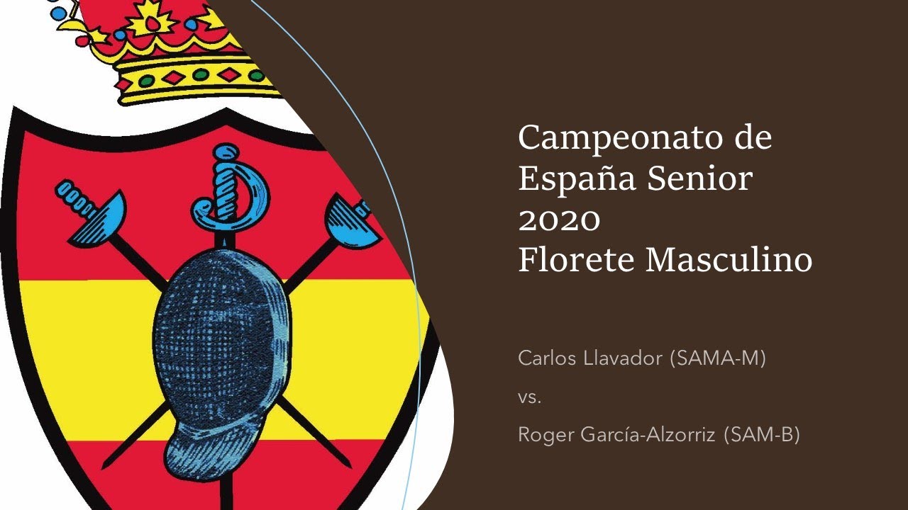 Final Campeonato de España Florete Masculino