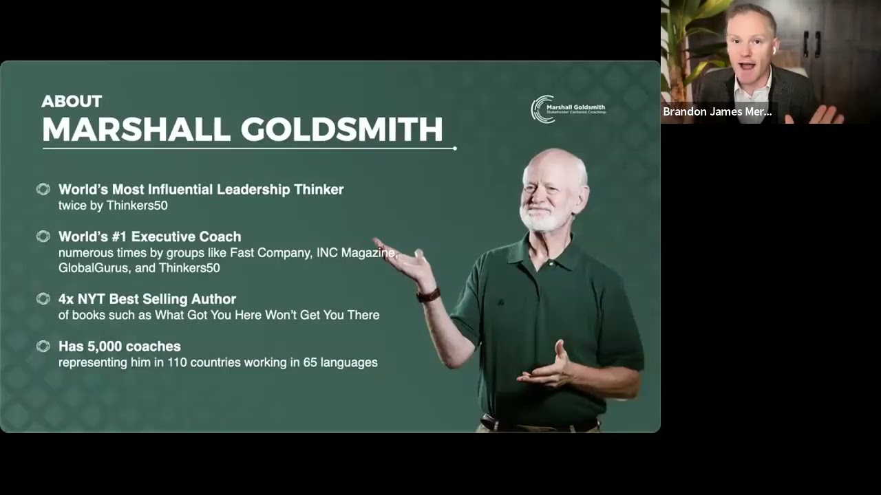 Learn To Coach Like Marshall Goldsmith: The Step-by-Step Methodology