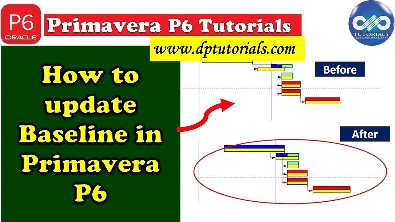 How to update Baseline in Primavera P6 || Primavera Scheduling || dptutorials