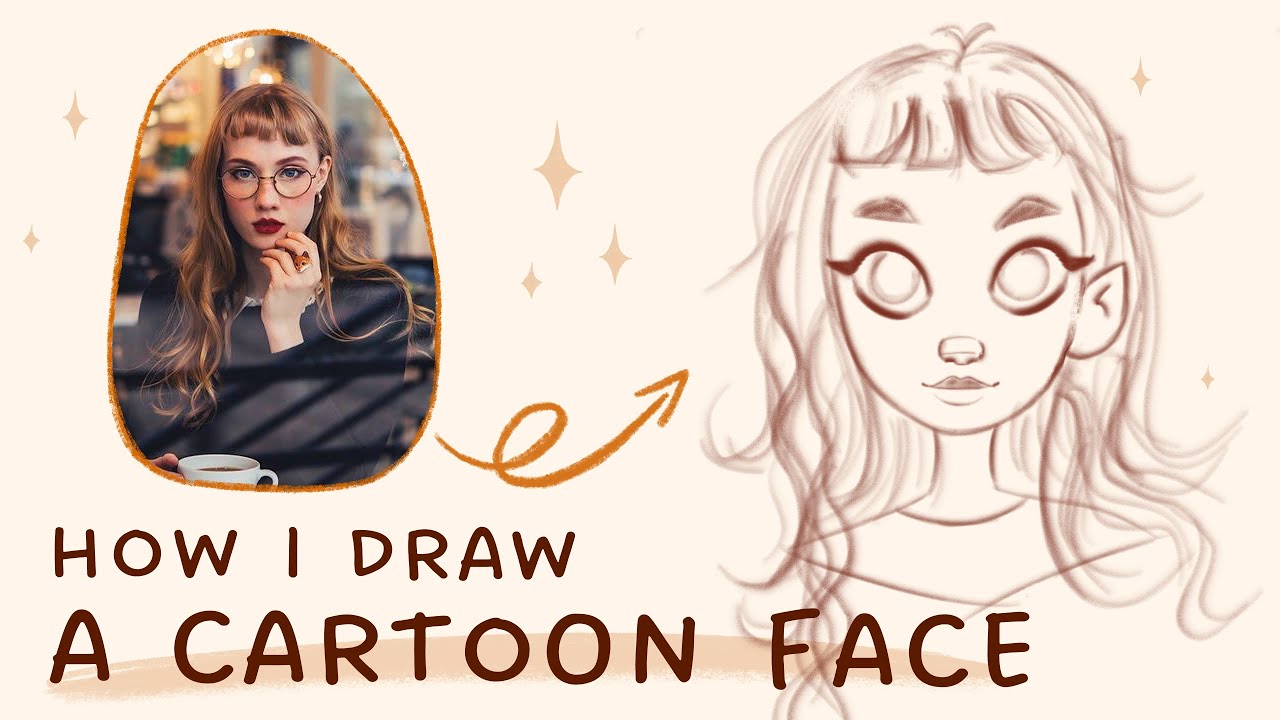 ✏️ how to draw a cartoon character from reference in procreate 👩